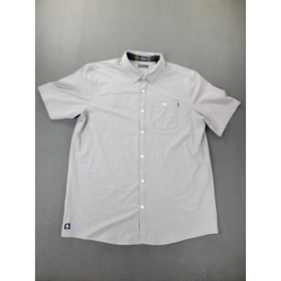 William Murray Shirt Mens 2XL Gray Short Sleeve Button Front Golf Stretch Tech - Picture 1 of 13